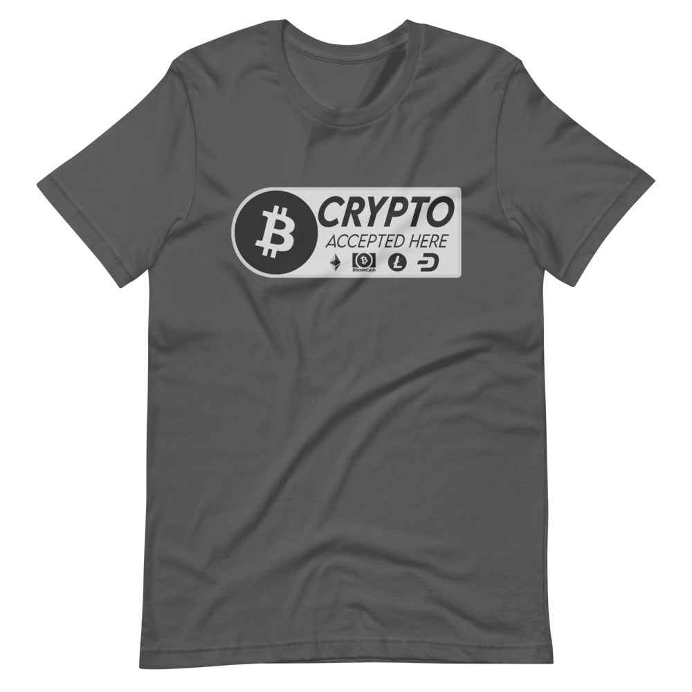 Crypto Accepted Here Short-Sleeve Unisex T-Shirt