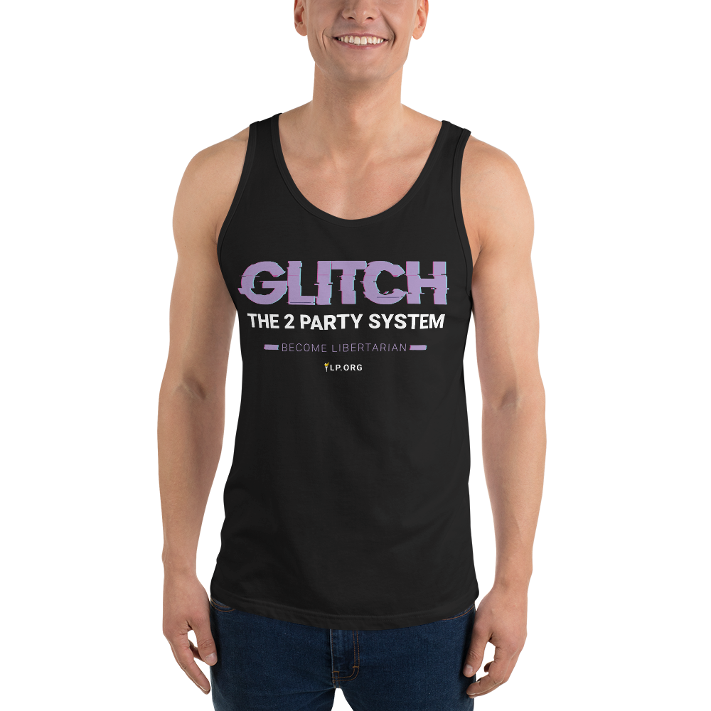 Glitch the Two Party System - Unisex Tank Top
