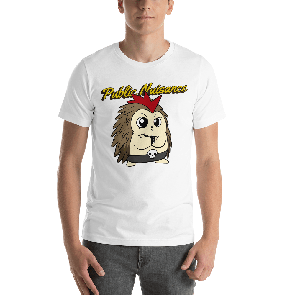 Public Nuisance Angry Libertarian Cartoon Porcupine T-Shirt