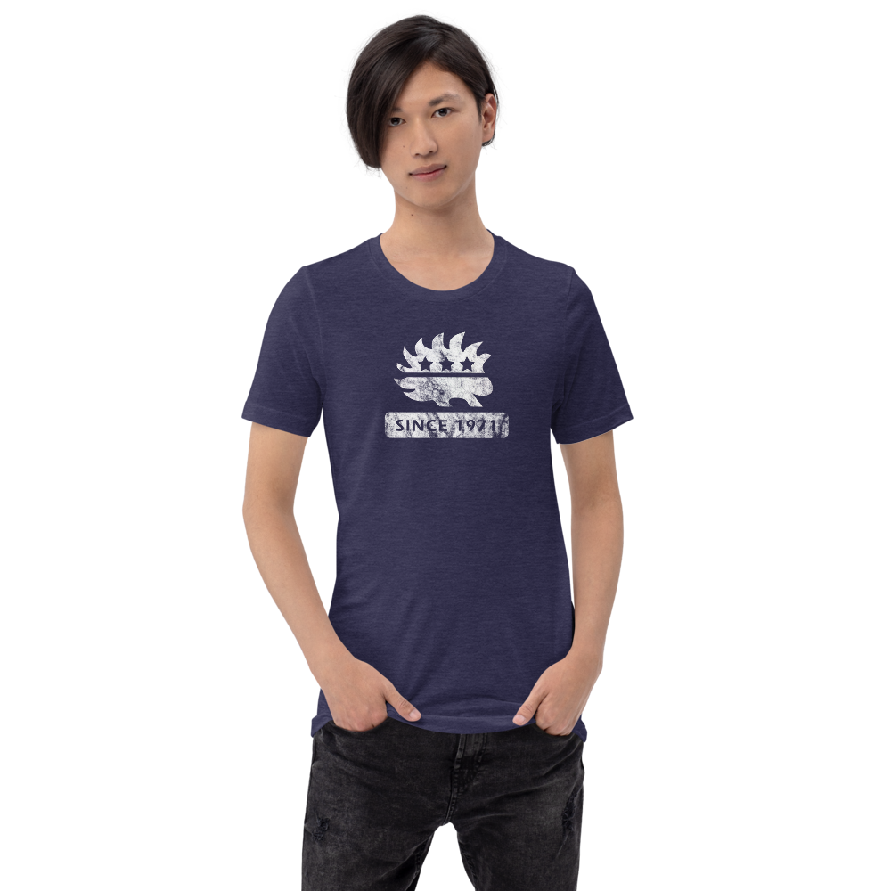 Libertarian Porcupine (Since 1971) Short-Sleeve Unisex  Heathered T-Shirt