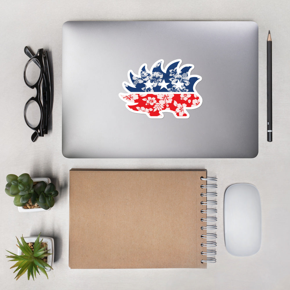 Hawaiian Porcupine Bubble-free stickers