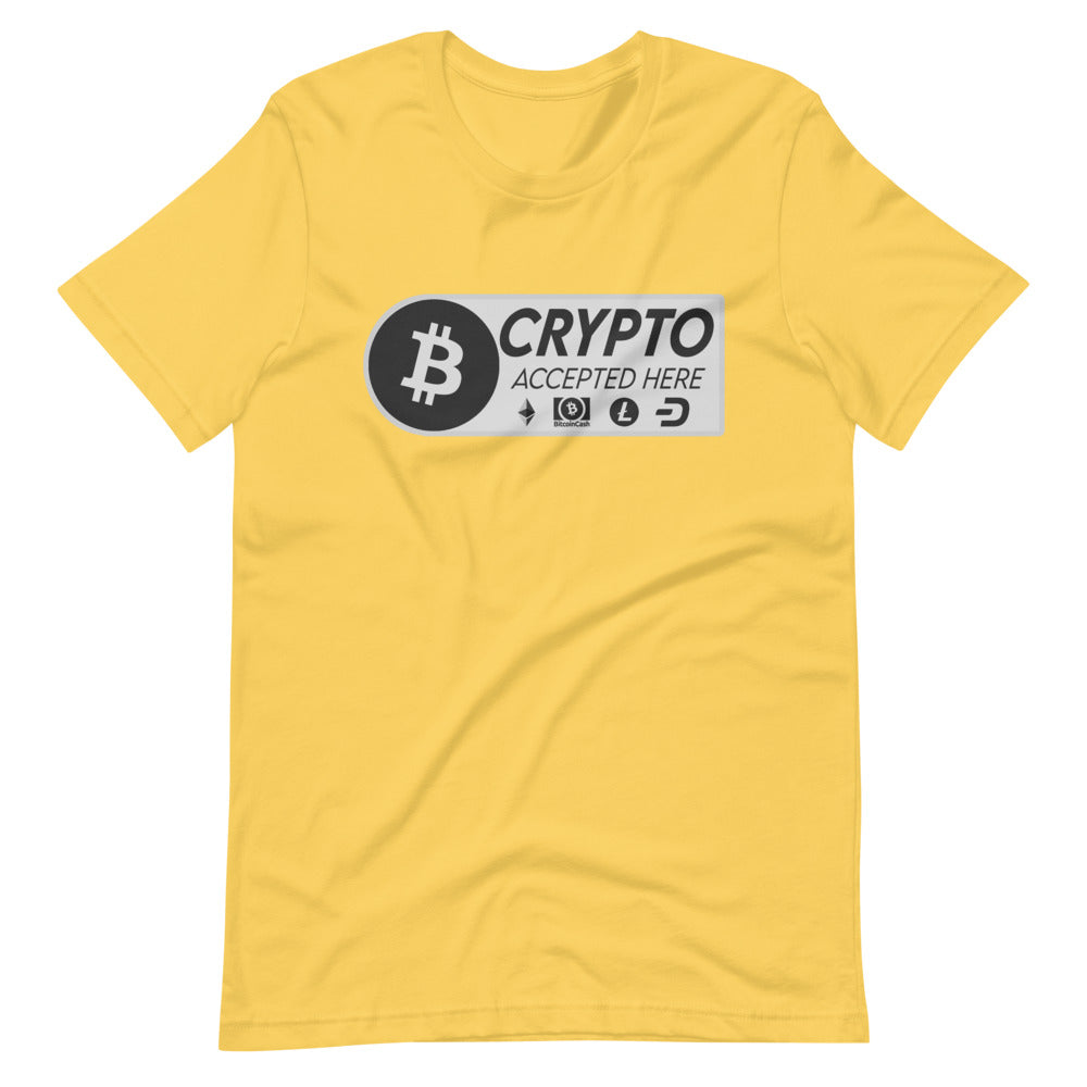 Crypto Accepted Here Short-Sleeve Unisex T-Shirt