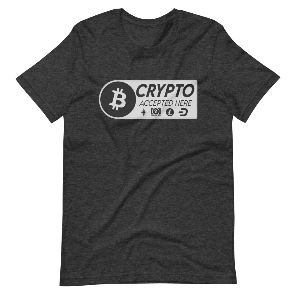 Crypto Accepted Here Short-Sleeve Unisex T-Shirt