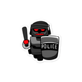 InHuman Police Robot Cartoon - Bubble-free stickers
