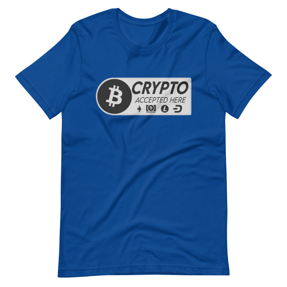 Crypto Accepted Here Short-Sleeve Unisex T-Shirt