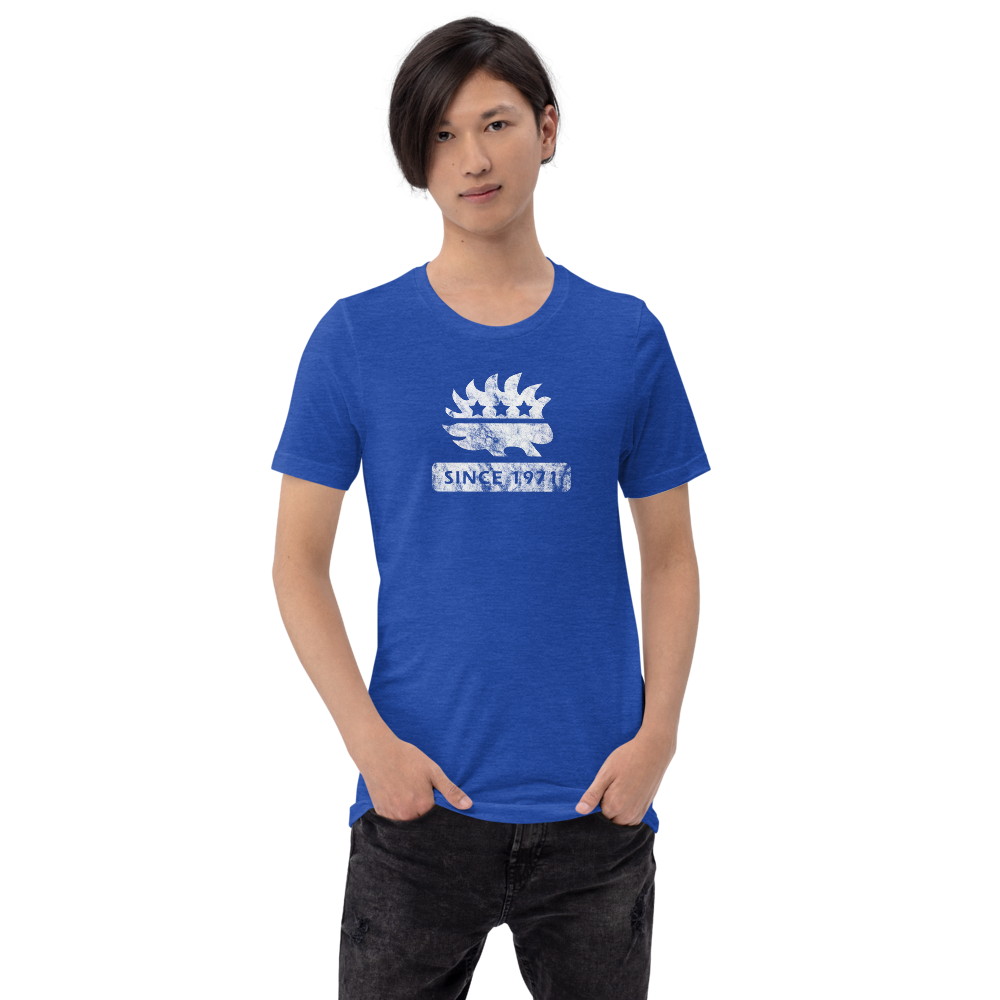 Libertarian Porcupine (Since 1971) Short-Sleeve Unisex  Heathered T-Shirt