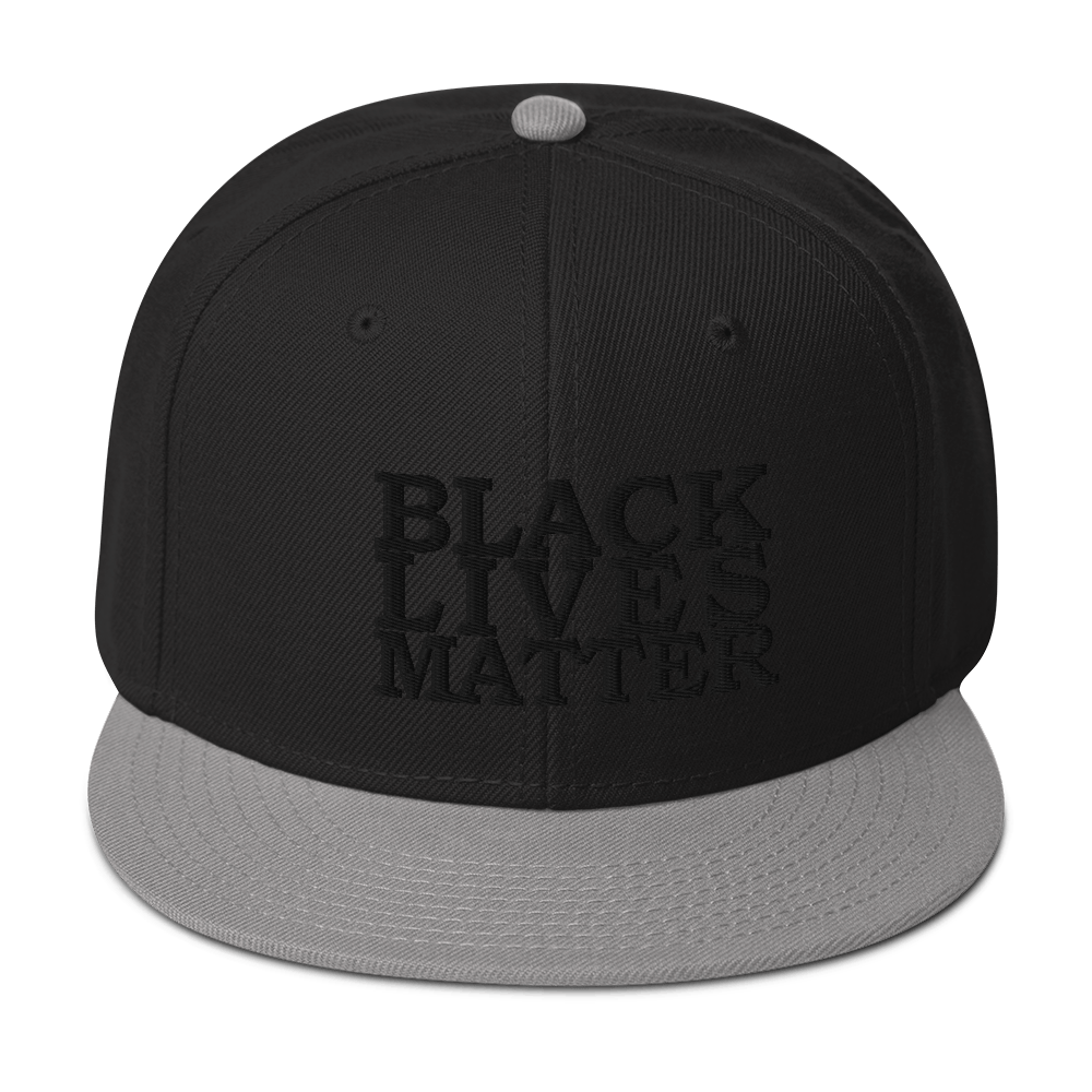 Black Lives Matter Low Contrast Snapback Hat