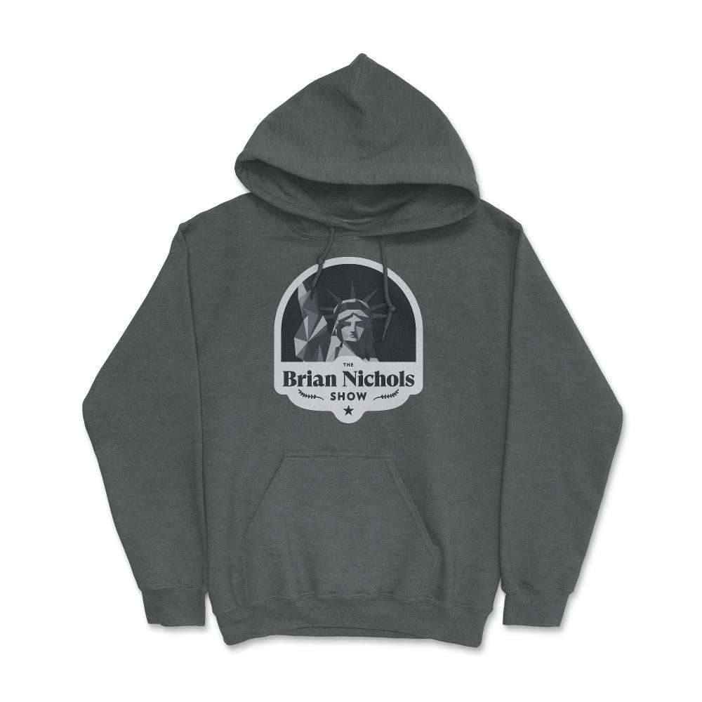 brian nichols show badge black white Hoodie