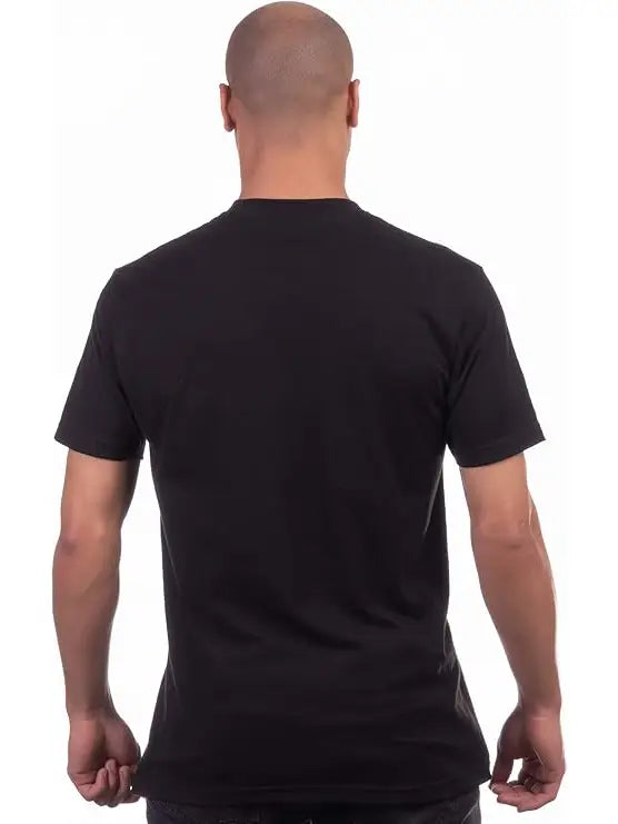 Back view of unisex crew neck Love Is Love Pride T‑shirt
