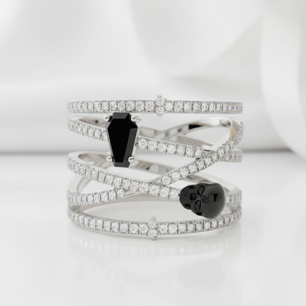 My Other Half- Limited Coffin Shape Diamond Option Rings