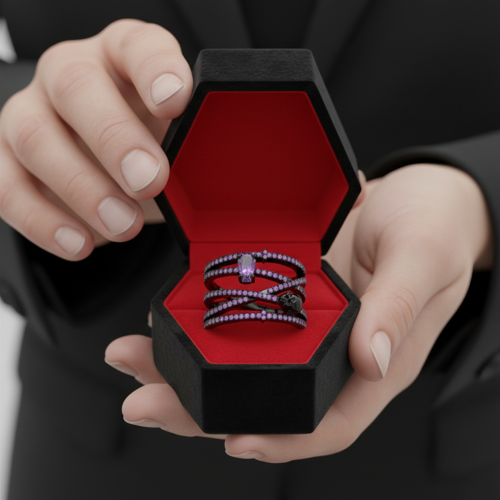 My Other Half- Limited Coffin Shape Diamond Option Rings