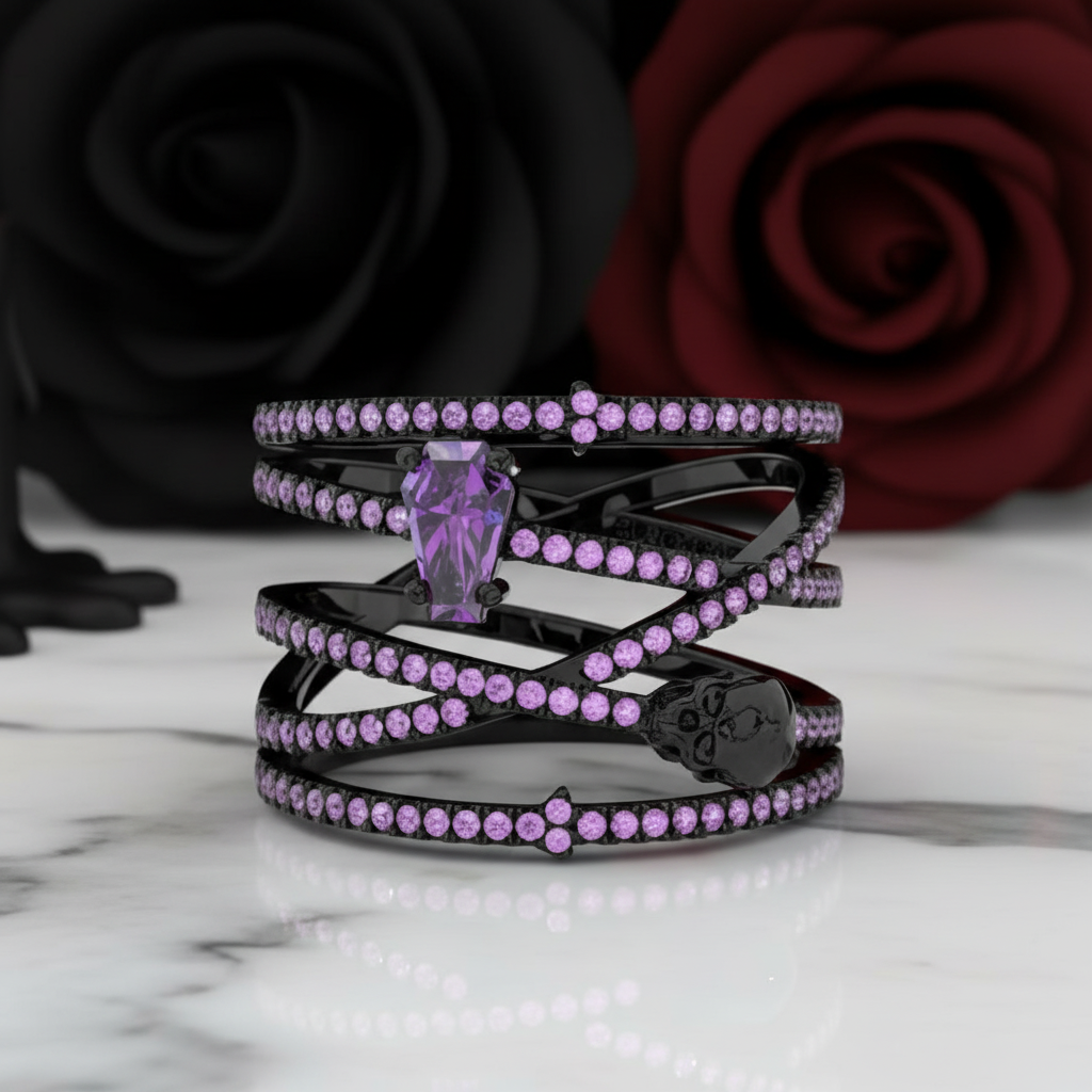 My Other Half- Limited Coffin Shape Diamond Option Rings