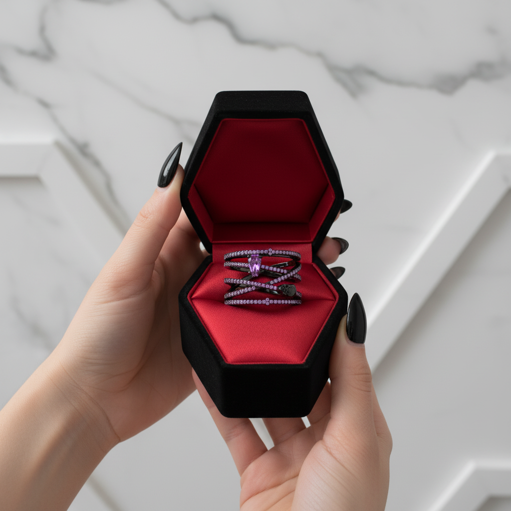 My Other Half- Limited Coffin Shape Diamond Option Rings