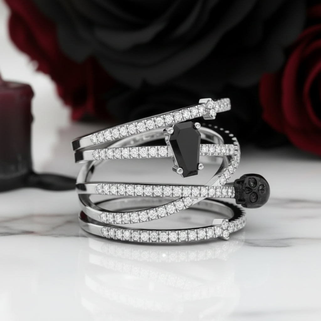 My Other Half- Limited Coffin Shape Diamond Option Rings