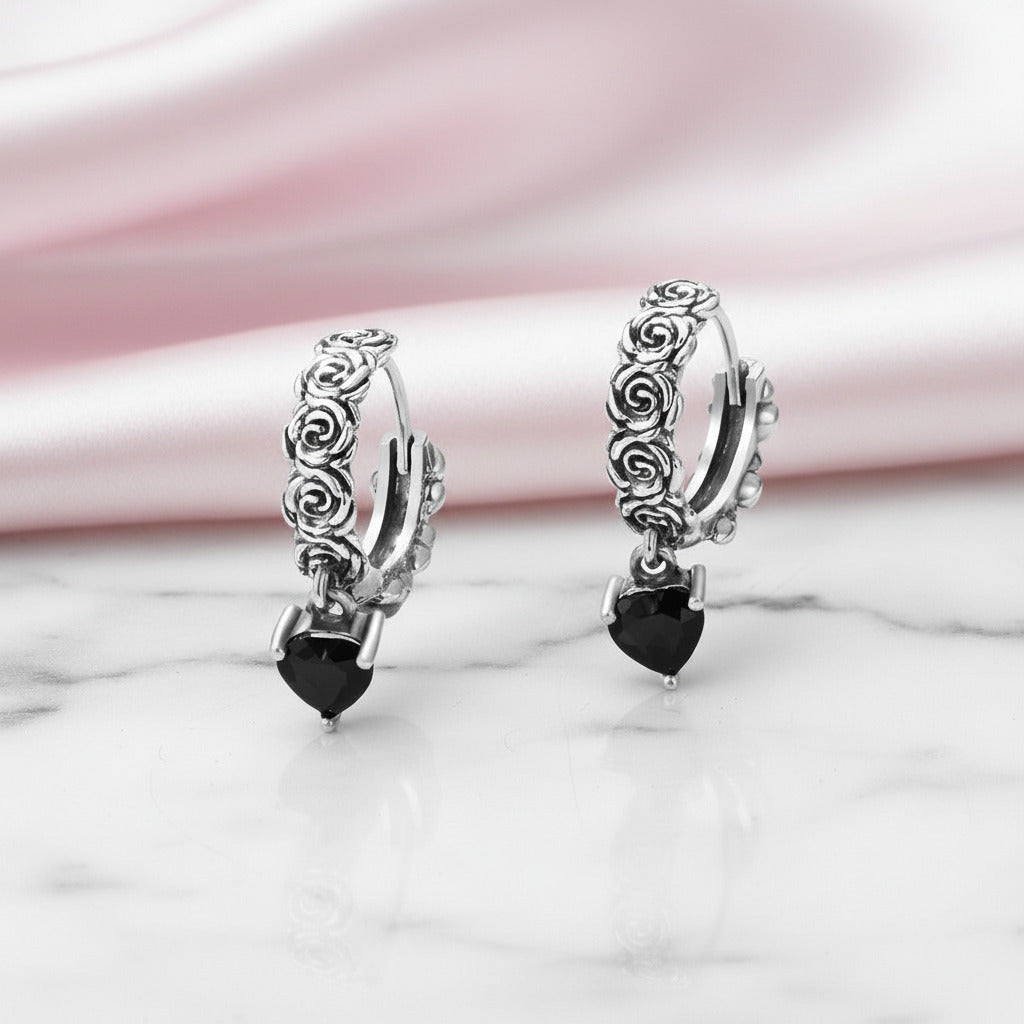Mysterious Rose Butterfly & Coffin Gothic Earrings