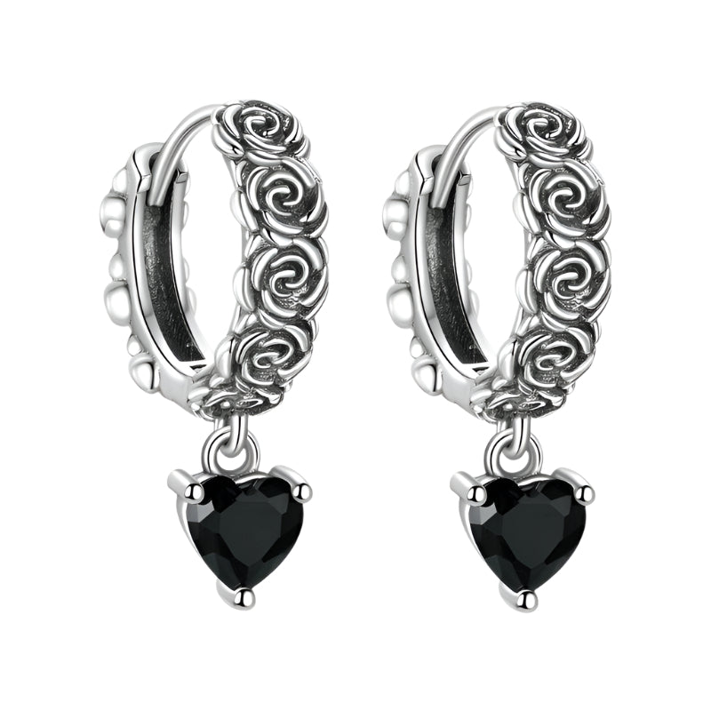 Mysterious Rose Butterfly & Coffin Gothic Earrings