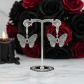 Mysterious Rose Butterfly & Coffin Gothic Earrings
