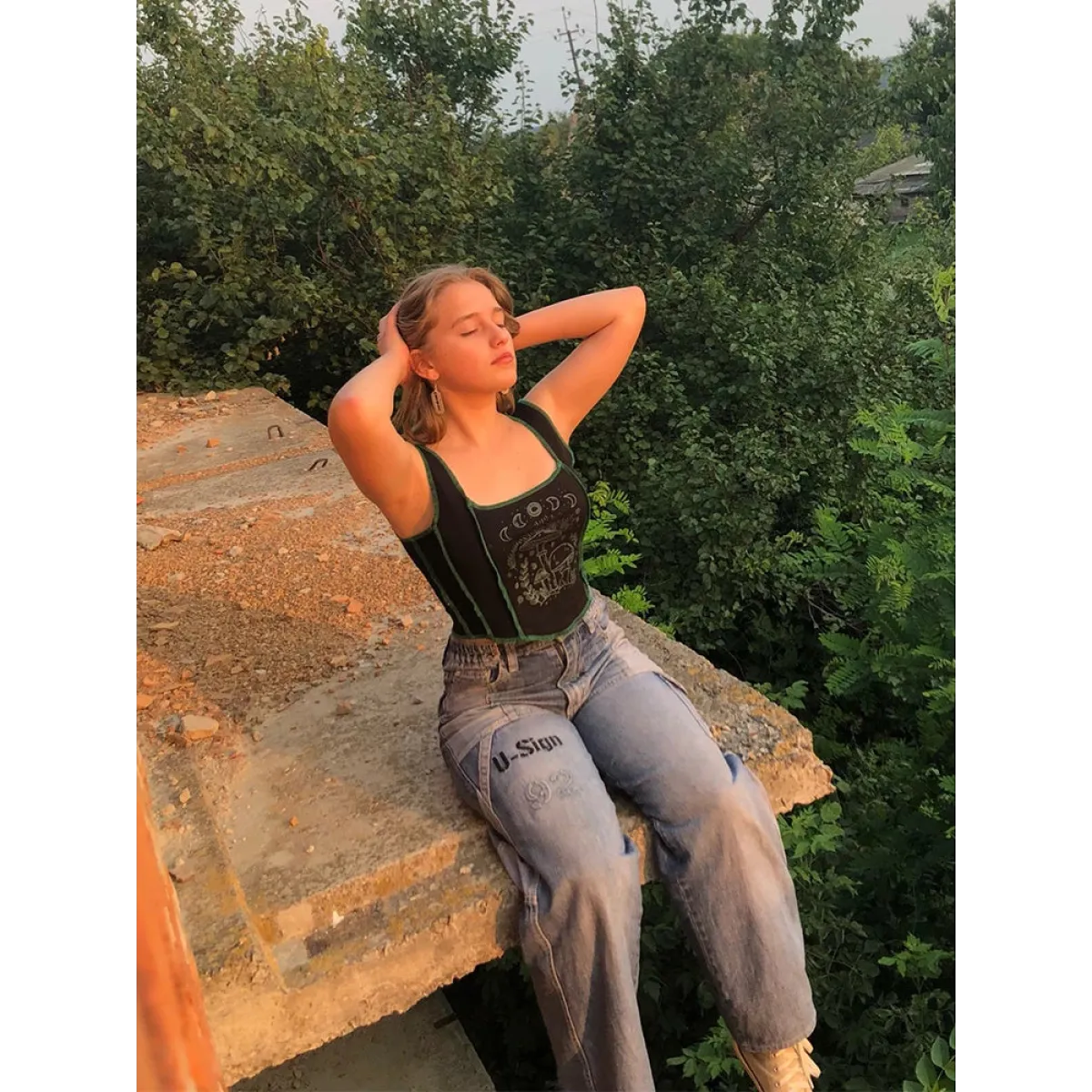 Mystical Mushroom Corset Tank