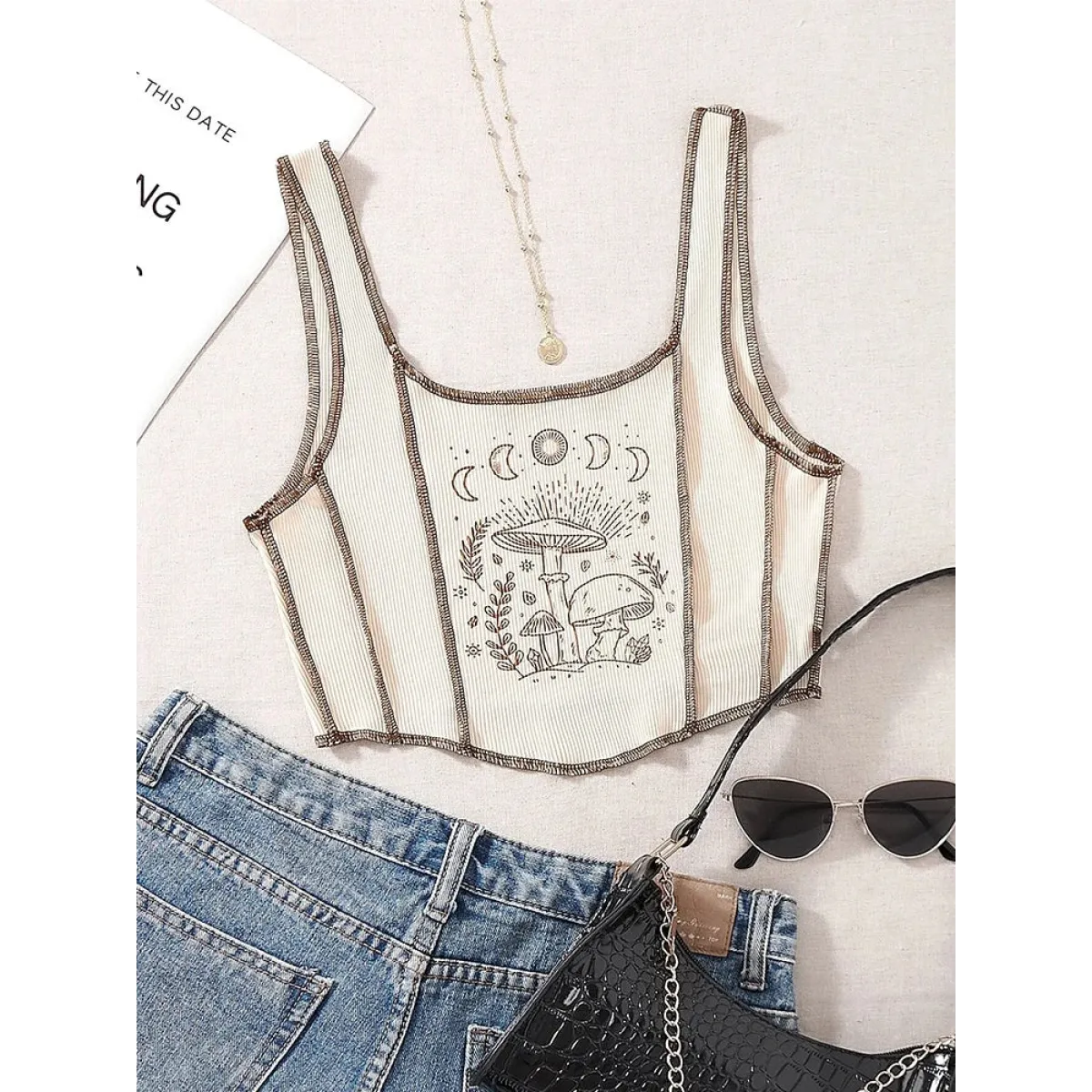 Mystical Mushroom Corset Tank