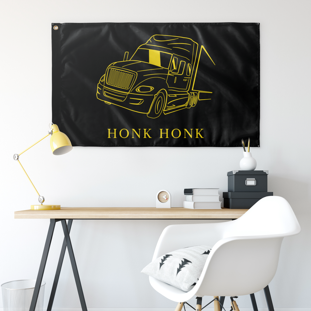 Honk Honk Trucker Protest (don't Tread) Single-Sided Flag
