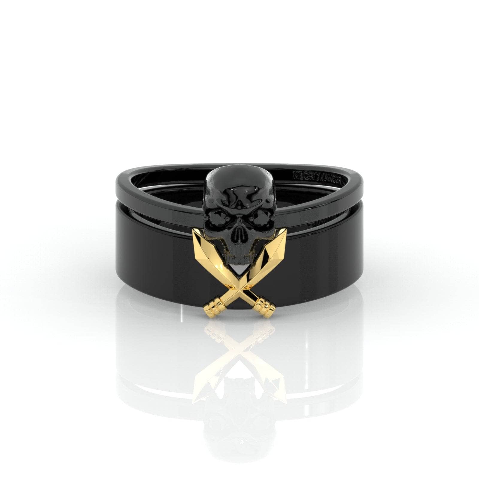 Necromancer's Couples Ring- 14k Rose Gold Video Game Inspired Rings