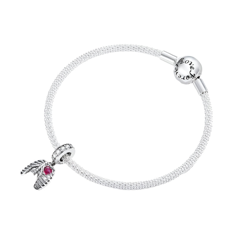 Neo-Gothic Skeleton Ribs & Heart Charm