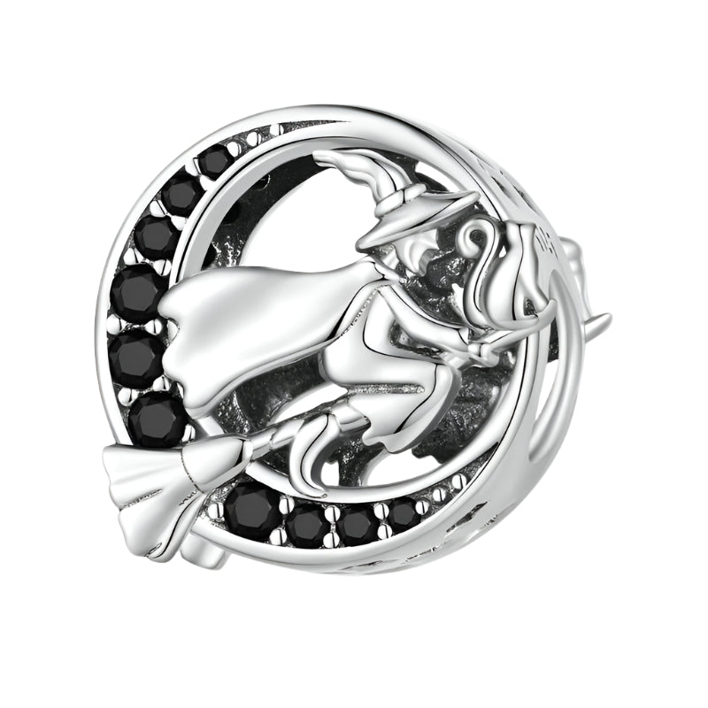 Neo-Gothic Skull & Enamel Blood Roses Charms