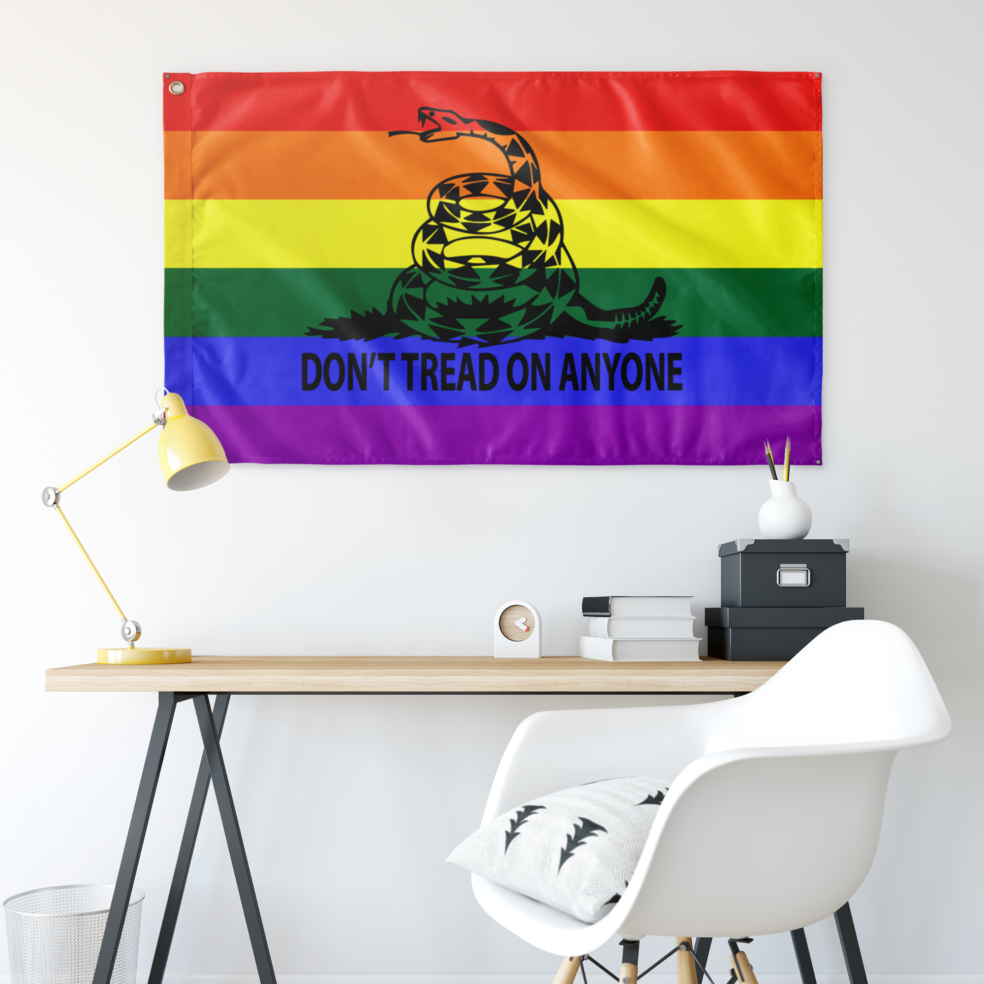 Don't Tread on Anyone Single Sided LGBT Flag
