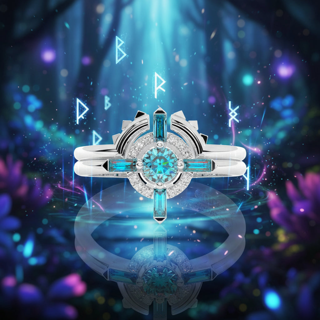 Outlaw's Ring Set- 14k Yellow Gold Video Game Inspired Rings