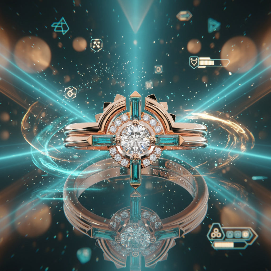 Outlaw's Ring Set- 14k Yellow Gold Video Game Inspired Rings