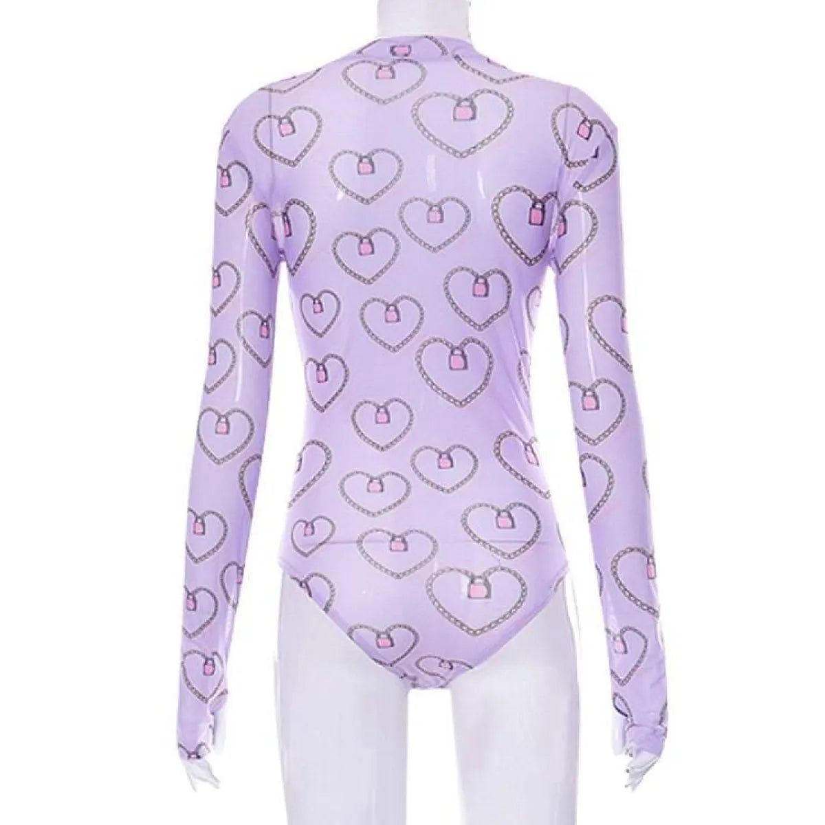 Pastel Gothic Mesh Bodysuit