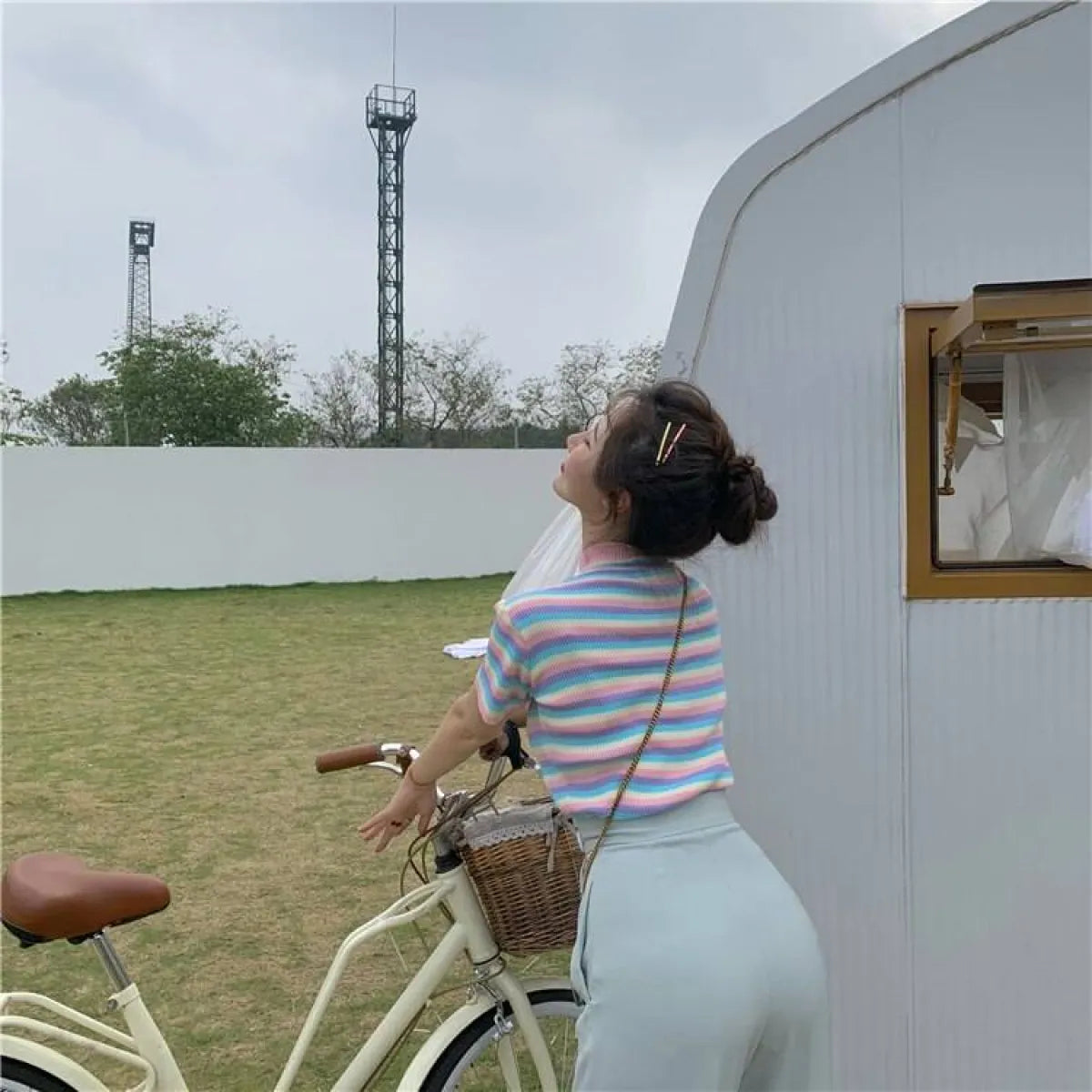 Pastel Striped Crop Top