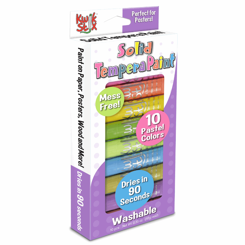 Kwik Stix Paint Sticks, Set of 10 Pastel Colors