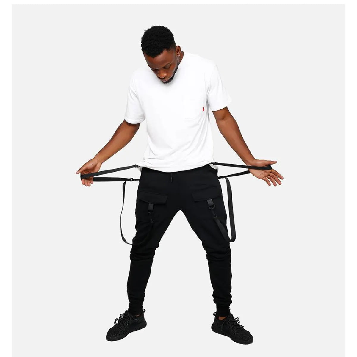 Patterned Cargo Sweatpants