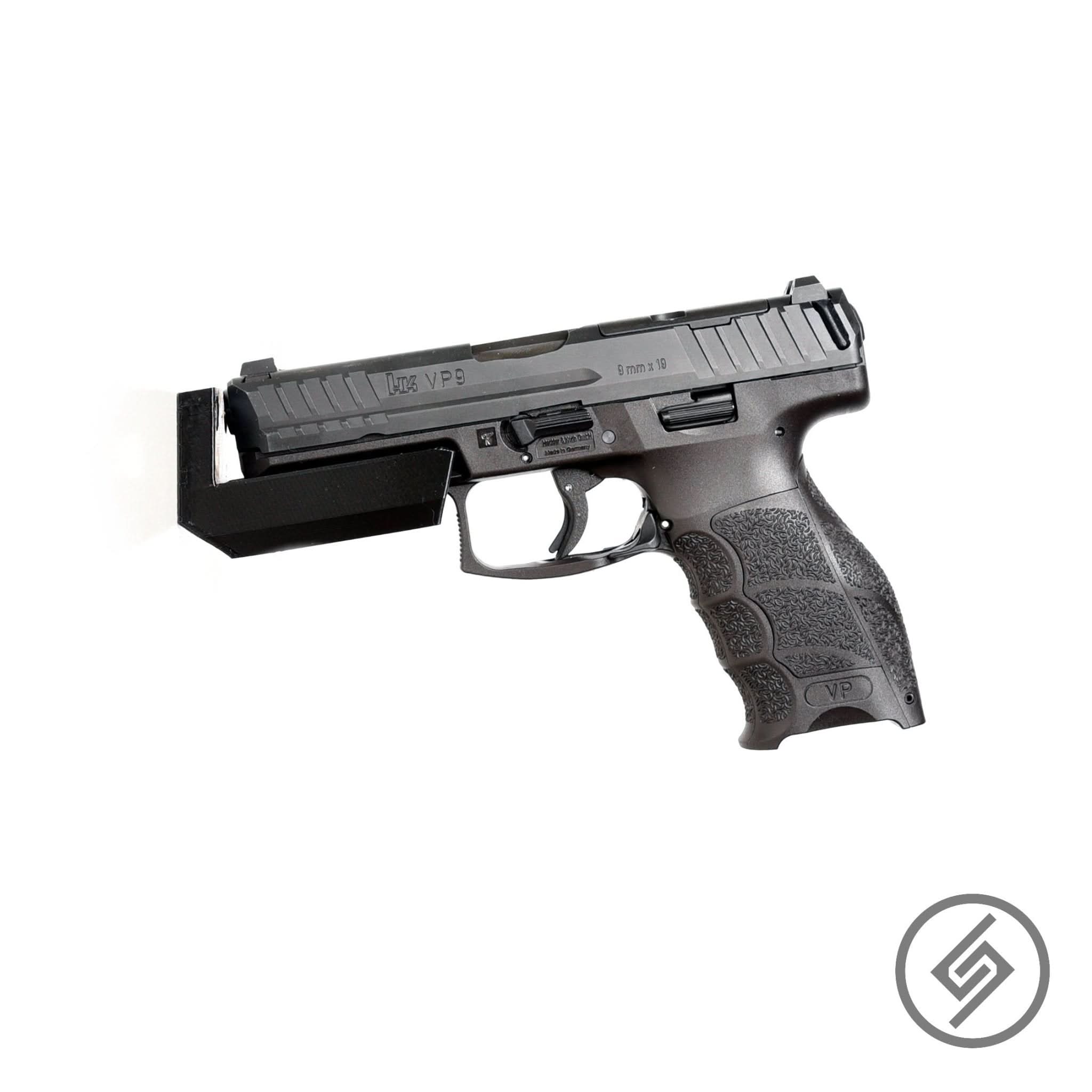 Pistol Accessory Rail Wall Storage Mount