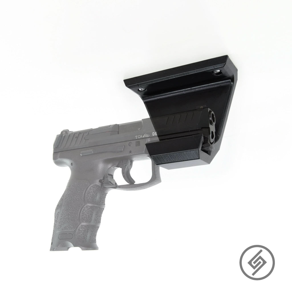 Pistol Accessory Rail Wall Storage Mount