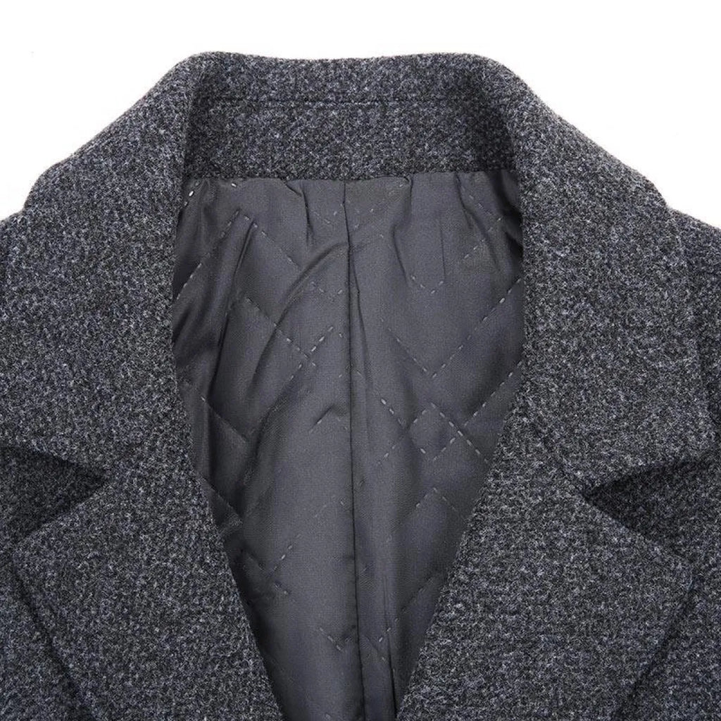Plaid Button Coat