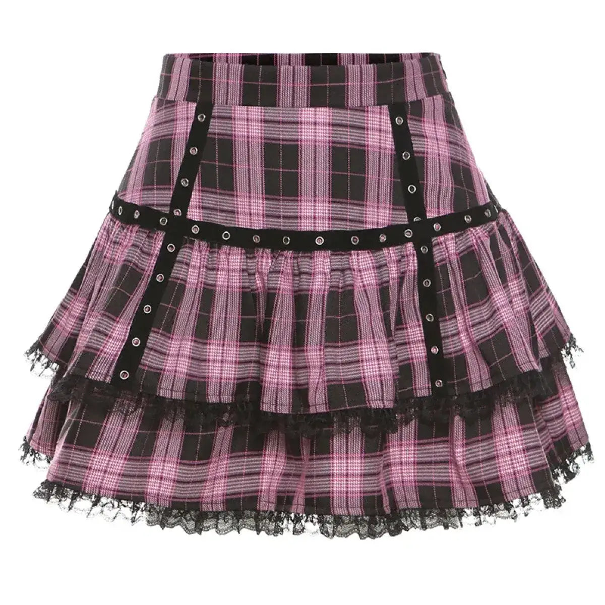 Lolita Plaid Mini Skirt – Gothic Harajuku
