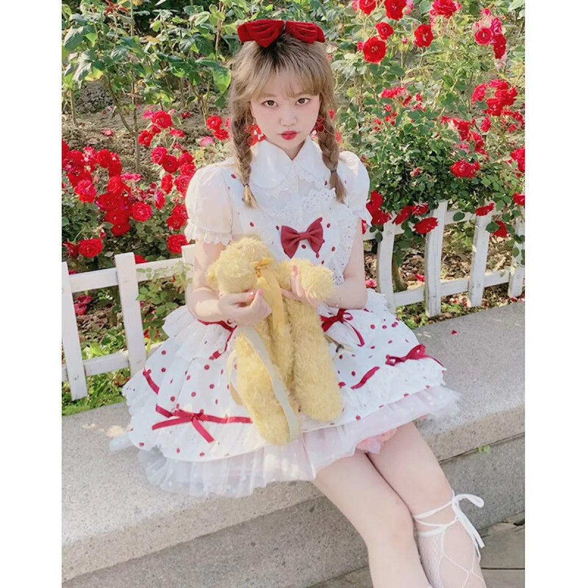 Lolita Sweet Love Polka Dot Dress