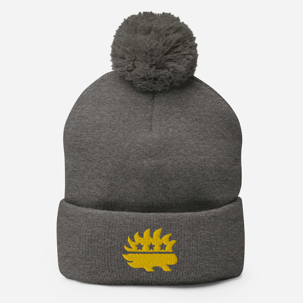 Libertarian Porcupine Pom-Pom Beanie