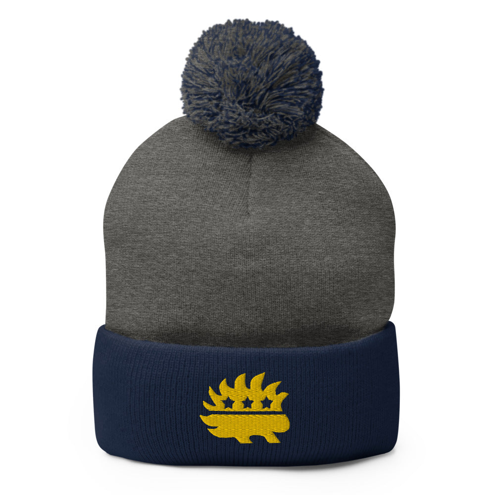 Libertarian Porcupine Pom-Pom Beanie