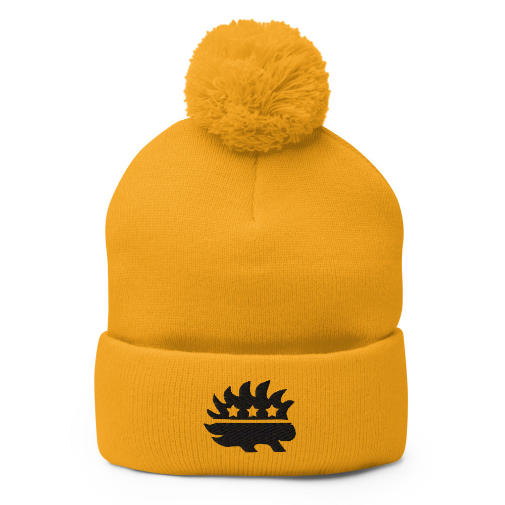 Libertarian Porcupine Pom-Pom Beanie