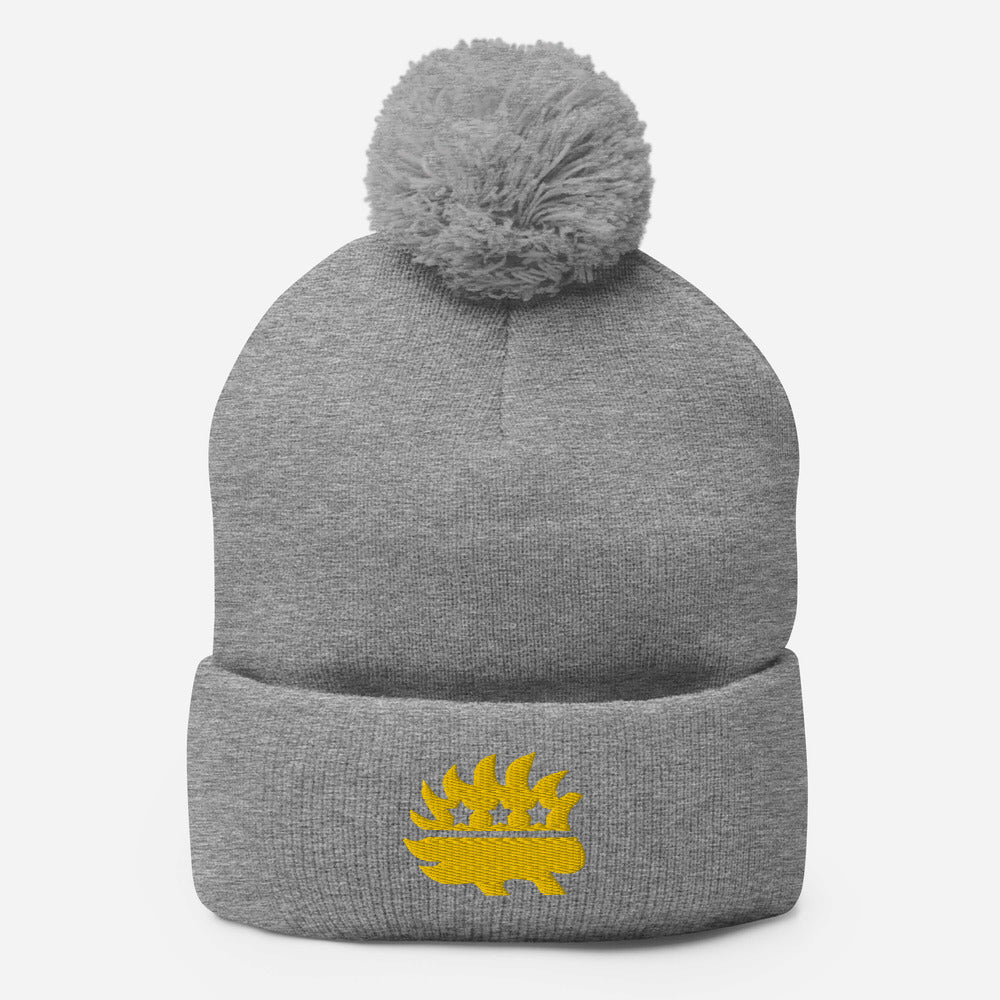 Libertarian Porcupine Pom-Pom Beanie