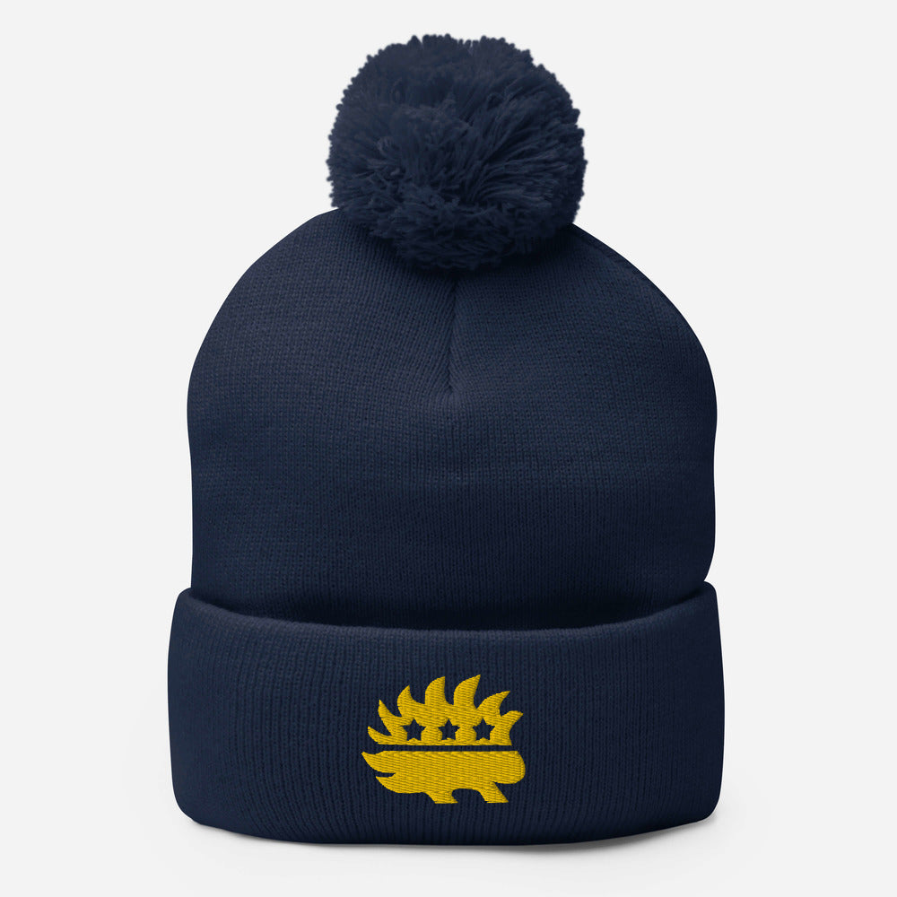 Libertarian Porcupine Pom-Pom Beanie