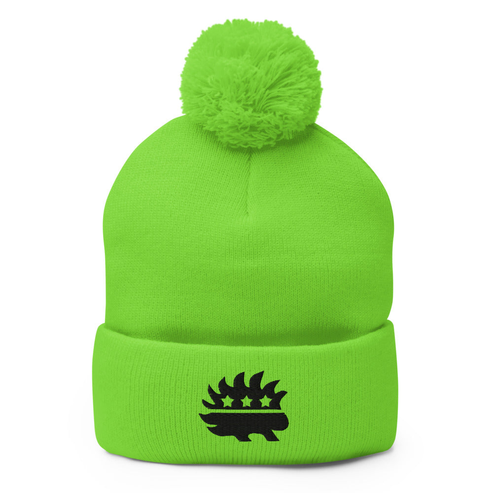 Libertarian Porcupine Pom-Pom Beanie