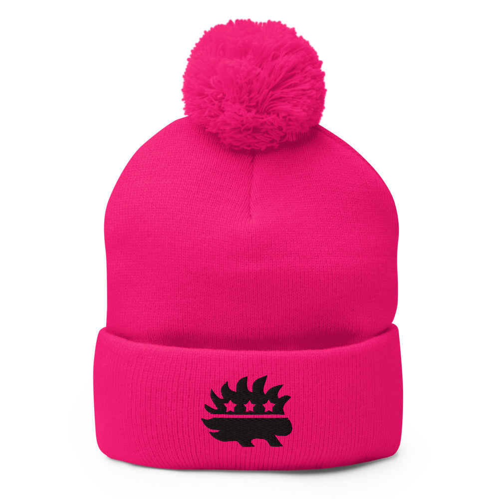 Libertarian Porcupine Pom-Pom Beanie