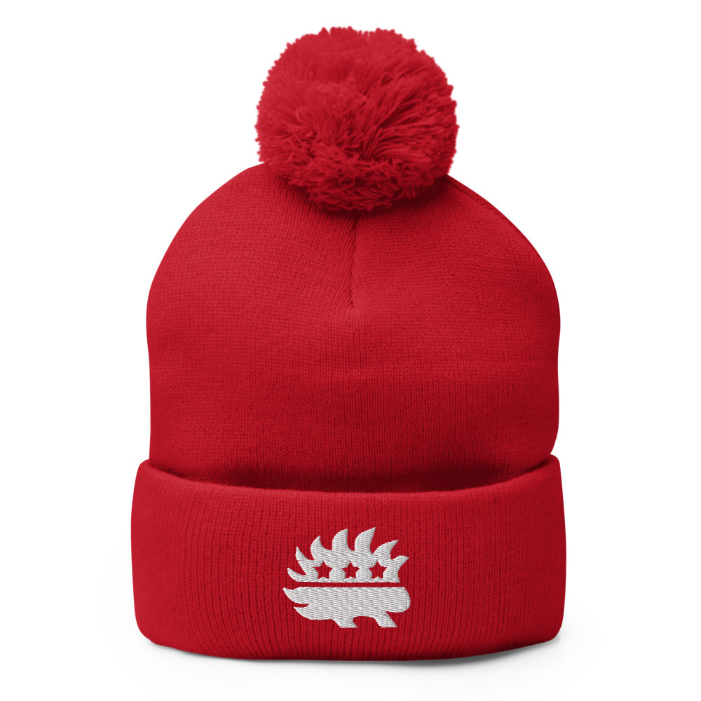 Libertarian Porcupine Pom-Pom Beanie