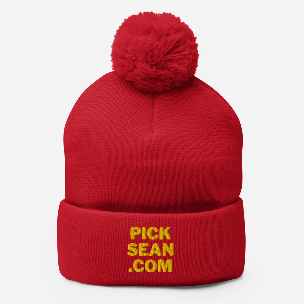 PICKSEAN.COM Pom-Pom Beanie