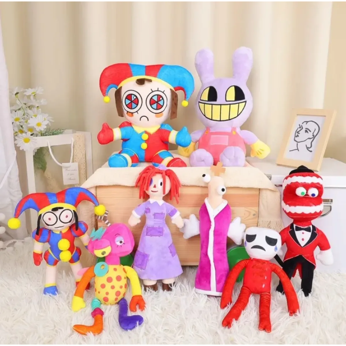 The Amazing Digital Circus Cartoon Plush Pomni Jax Doll