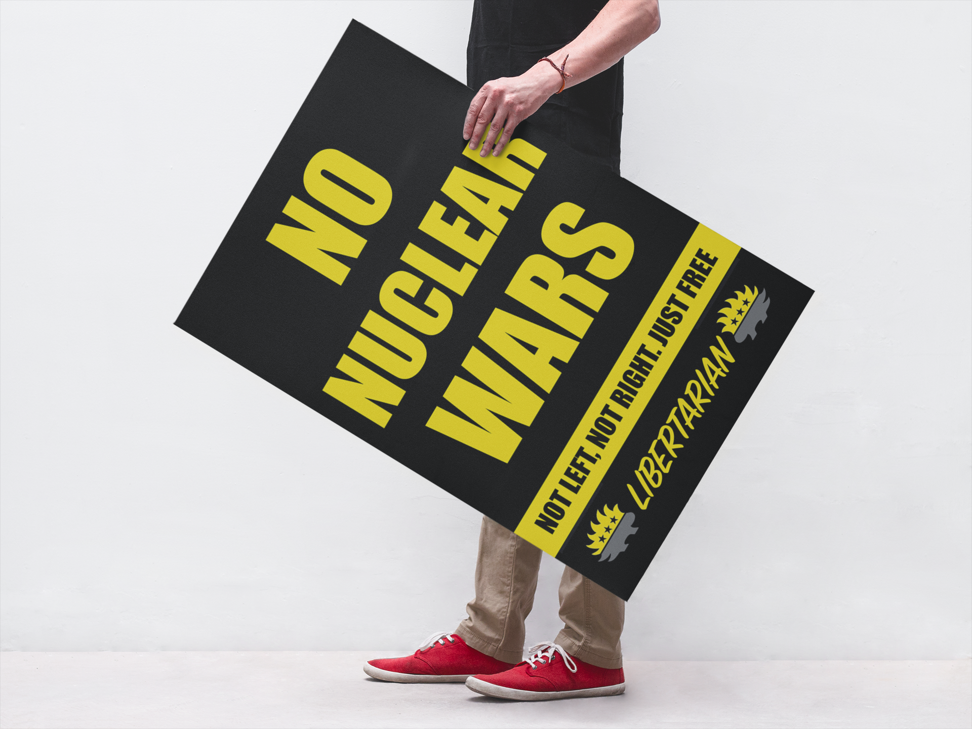 No Nuclear Wars - Profits for Protests Adult Sign (24" x 36")